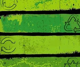 nostalgic green banner background vectors material