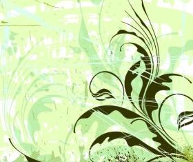 Flowers Ornament Grunge Background design vector