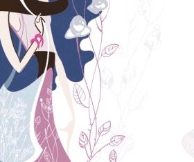 fashion beauty illustrator 05 shiny vector