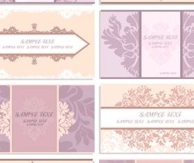 patterns card template vector graphic