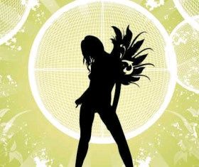 Fashion Girl Background Free vector