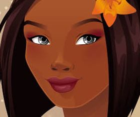 Backgrounds with women 4 Illustration vector