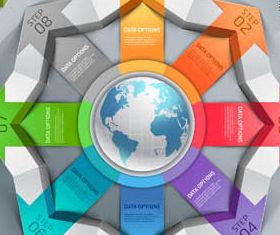 Infographics Backgrounds 45 vector