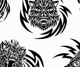 Animals Tattoo graphic vectors material