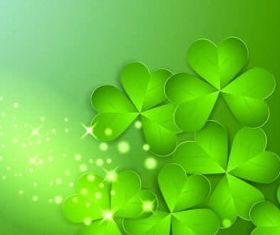 Creative Clover Background vector set