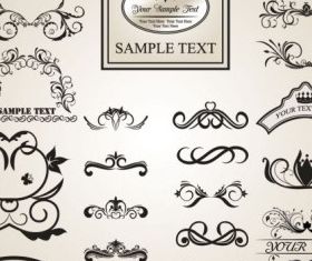 classic lace pattern 05 vector