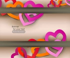 valentine label elements 03 vector