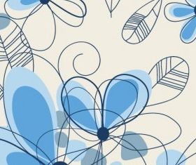 Abstract Summer Floral Background vector