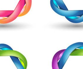 Abstract Logo free shiny vector