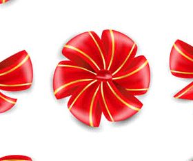 Bows graphic set vector