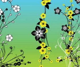 Chinese Flowers Art vector