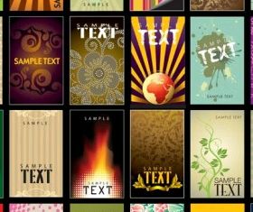 color card background vectors graphic