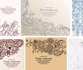 handpainted pattern 6 vector material