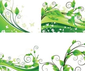 green rattan plant vector