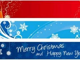 christmas banner vector graphics