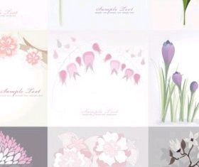 flower background vector graphics