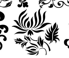 Floral Ornament Elements Mix 11 vector
