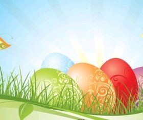 easter background 02 vector material