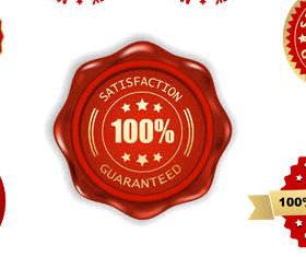 Money Back Labels Set vector