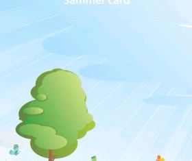 summer cartoon images 05 vector