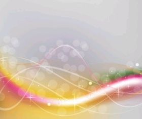 Shiny wave background vector