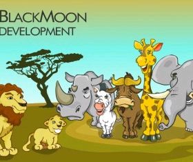 african animals Free set vector