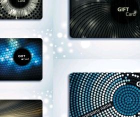 gift card background vectors material