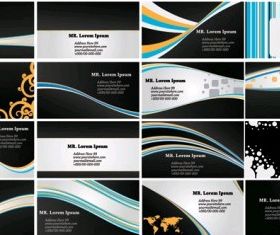 dynamic lines card background vector