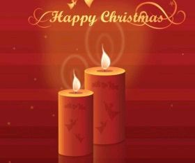Christmas Candles free vectors graphic