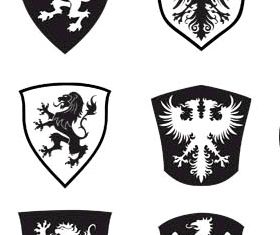 Heraldic Elements graphic vector