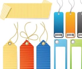 colorful labels vector