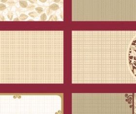 elegant card template design vectors