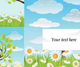 fresh summer background design vector