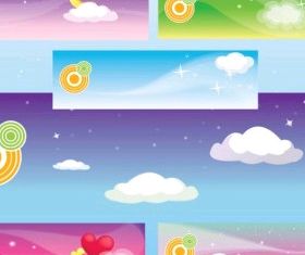 Dream Banners free creative vector