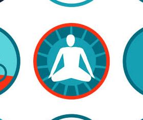 Fitness and Sport Logo vector graphics