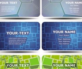 dynamic technology business card template 02 vector