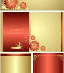 fine pattern cards vector