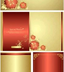 fine pattern cards vector