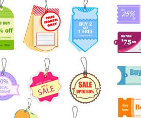 Sale Stickers graphic vector
