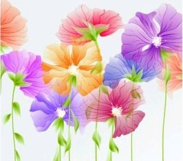 exquisite flowers 03 vector