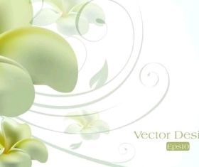 elegant lily design background design vector