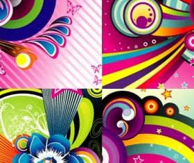 Wonderful-Backgrounds shiny vector