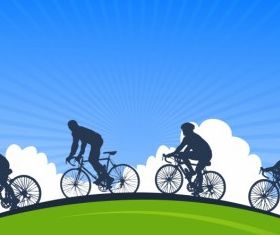 Cycling free vector