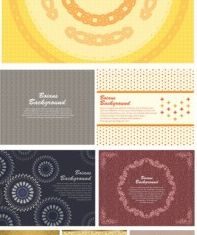 gorgeous shading pattern 01 vector set