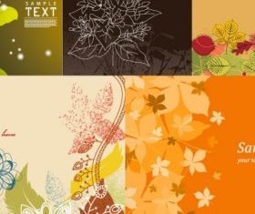 lovely background flowers vector
