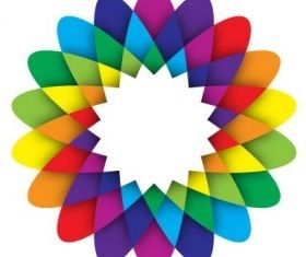 Geometric Flower free set vector