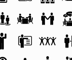 Black Business Icons 2 set vector