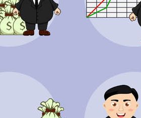 Cartoon Business People vector