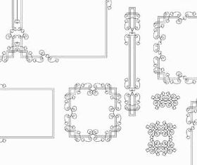 Decorative Vintage Frames 24 set vector