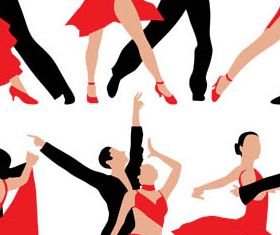 Dancing People 2 vector